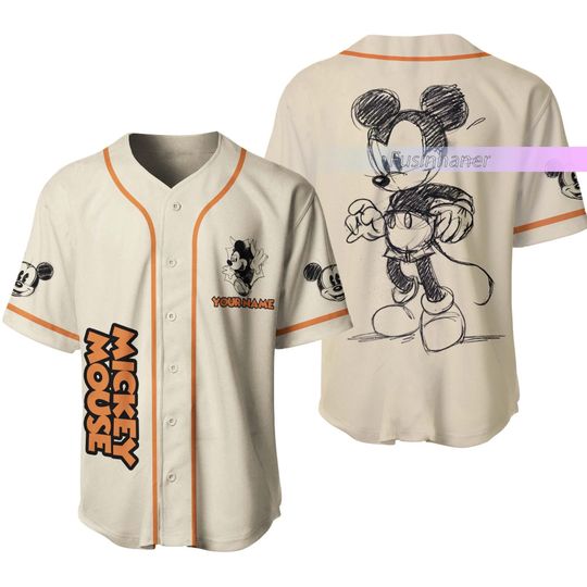 Discover Mickey Mouse Baseball Jersey, Mickey Mouse Jersey Shirt, Disney Mickey Jersey