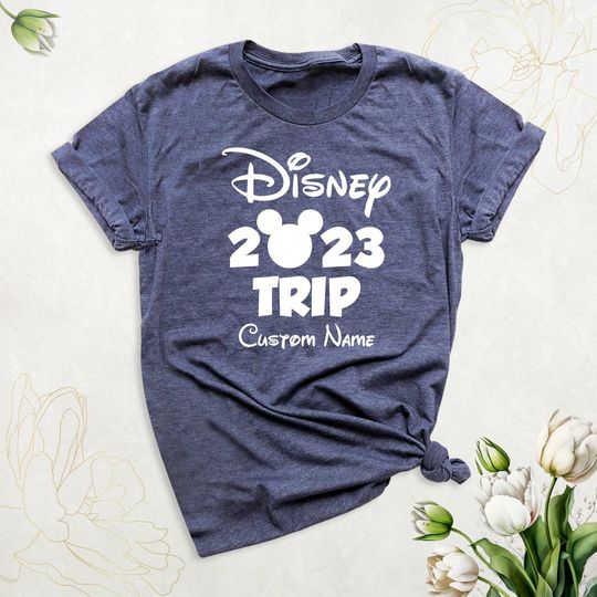 Custom Name Disney Trip 2023 Shirt, Disney Family Matching Shirts