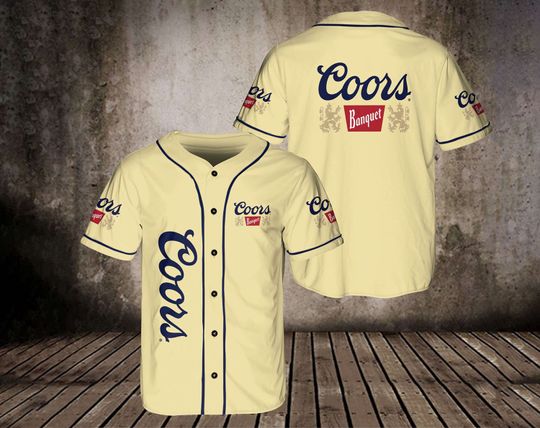 CCOORS Banquet Baseball Jersey, Beer Lovers Baseball Jersey