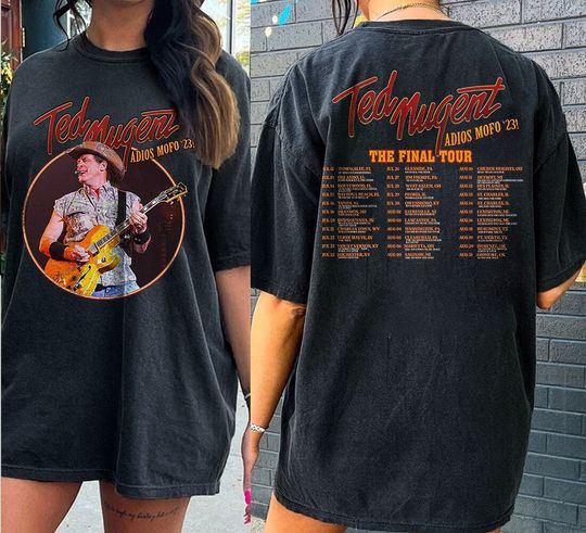 Ted Nugent Adios Mofo 2023 Tour Shirt, Nugent Final Tour Shirt