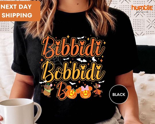 Bibbidi Bobbidi Boo Shirt, Disney Halloween Matching,  Disney Halloween, Disney Vacation, Cute Disney