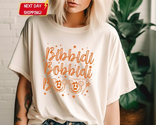 Bibbidi Bobbidi Boo Halloween Shirt, Disney Halloween, Disney Trip Shirt, Disneyland Shirt, Disney Princess Halloween Tee