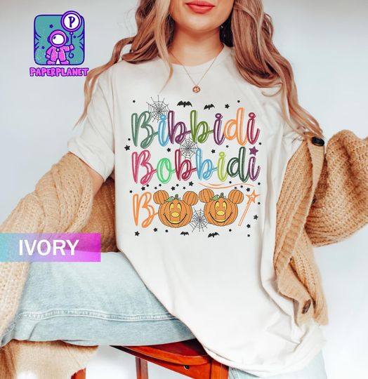 Bibbidi Bobbidi Boo Shirt, Disney Halloween Matching Shirt, Mickey Pumpkin Shirt, Boo Bash Shirt