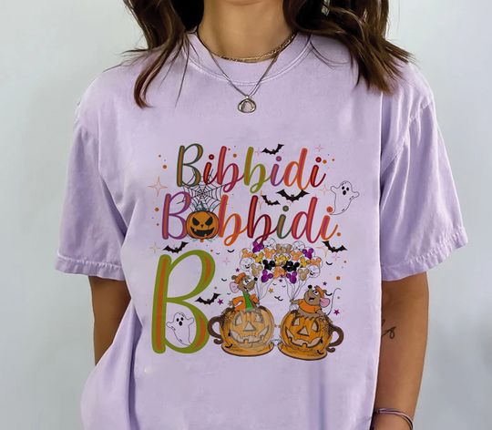 Color Bibbidi Bobbidi Boo Halloween Shirt, Disney Halloween Matching Shirt, Disney Halloween, Disney Trip Shirt
