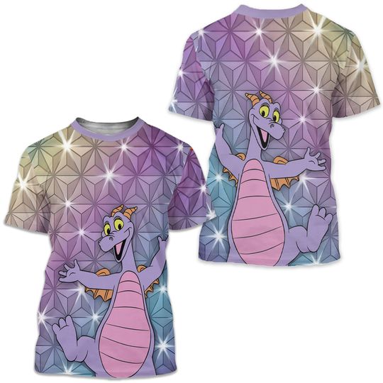 Figment Epcot Beacon of Magic Unisex 3D Shirt