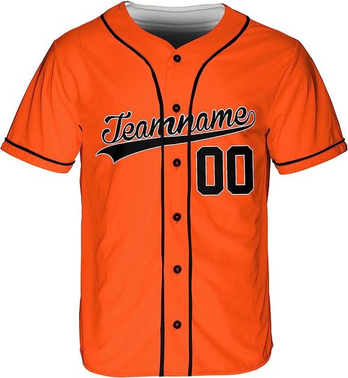 Discover Custom Baseball Uniform Jersey, Personalized Printed Team Name Number