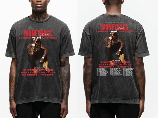 Discover Moneybagg Yo Larger Than Life Tour 2023 Shirt