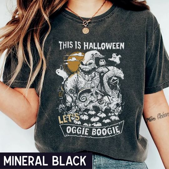 Vintage Disney Oogie Boogie Shirt, Retro The Nightmare Before Christmas Jack Sally