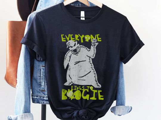 Retro Everyone Like To Boogie Shirt,  Nightmare Before Christmas Disney Halloween Tee