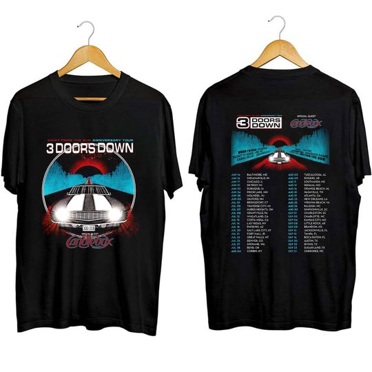 Discover 3 Doors Down Band Shirt, Away From the Sun Anniversary Tour 2023 Shirt