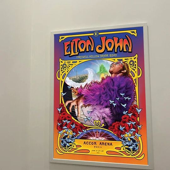 Elton John Accor Arena, FR June 21-27 & 28, 2023 Poster