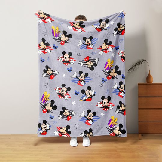 Mickey Vintage Disney Throw Blanket