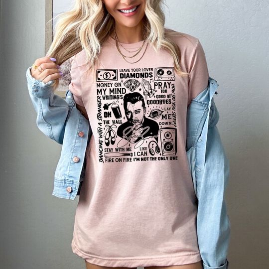 Discover Sam Smith Shirt - Gloria The Tour Tshirt - Sam Smith All Time Best Songs Shirt