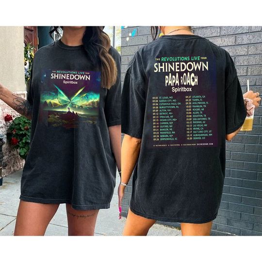 Discover shine down The Revolutions Tour 2023 Shirt