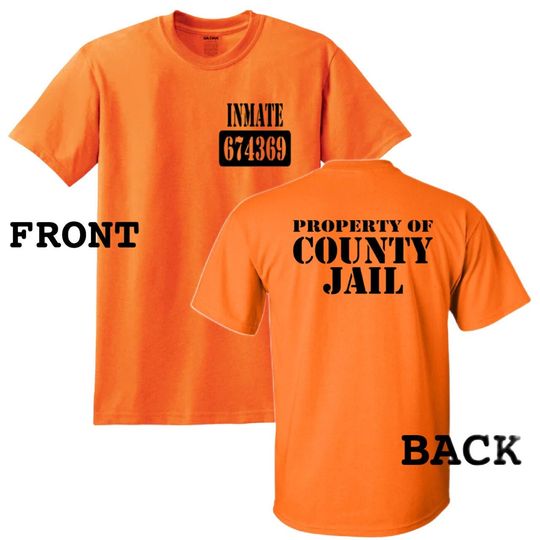 Discover County Jail Inmate Halloween Costume Jail Prison T-Shirt