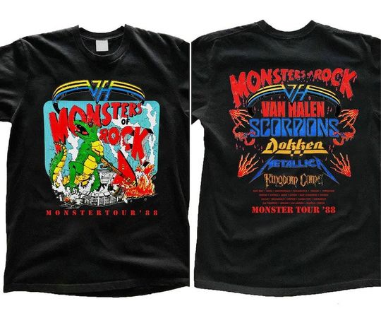 1988 Monsters Of Rock Tour Concert T-Shirt