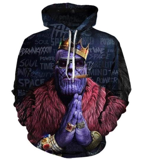 Thanos Poster Marvel Graphic Portrait Gift Shirt 3D, Disneyland Family Matching Shirt, Marvel Comic Shirt