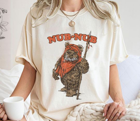 Disney Star Wars Shirt, Vintage Nub-Nub Ewok Camp Shirt, Wicket Ewoks Shirt, Forest Summer Camp T-Shirt