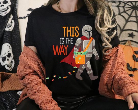 Disney Star Wars Shirt, This is The Way Halloween Shirt,The Mandalorian Grogu T-shirt
