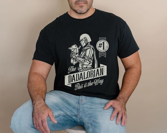 The Mandalorian and Grogu Dadalorian Shirt, Disney Star Wars Shirt