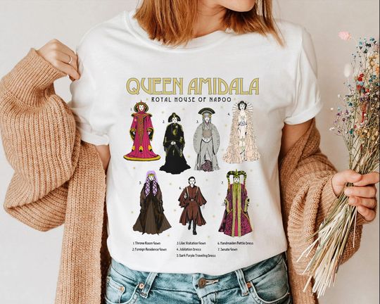 Queen Amidala Gowns Shirt, Textbook Poster Shirt, Star Wars Shirt, Disney Star Wars Shirt