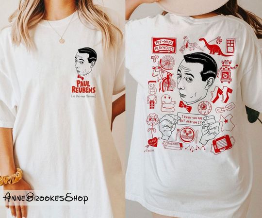 Pee-wee's Playhouse T-shirt, Rip Paul Reubens Shirt, Paul Reubens Pee Wee Herman
