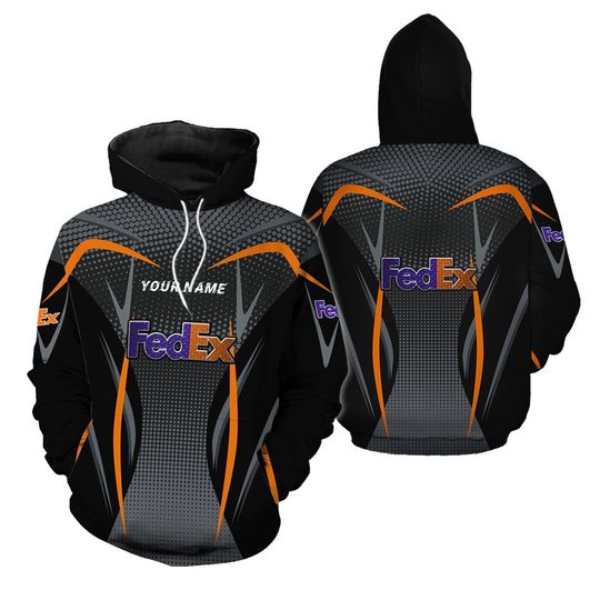 Discover Custom FedEx Express Metal Gray Hoodie, FedEx Transportation Hoodie