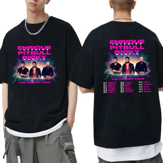 Enrique Iglesias X Pitbull X Ricky Martin The Trilogy Tour 2023 Shirt