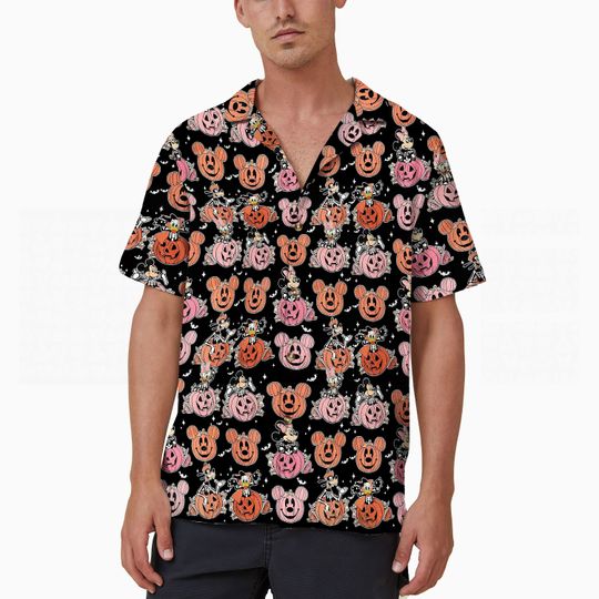 Disney Mickey Pumpkin Halloween Hawaiian