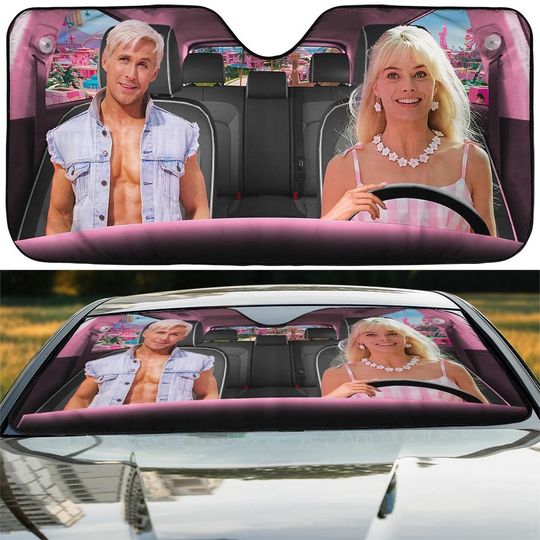 Discover Barbie Movie Car Sunshade