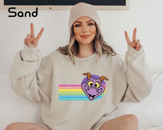 Figment Sweatshirt, Disney Colors Figment Sweatshirt, Disney Sweatshirt