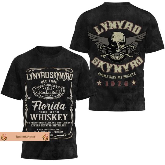 Lynyrd Skynyrd Shirt, Simple Man Shirt, Gimme Back My Bullets Shirt