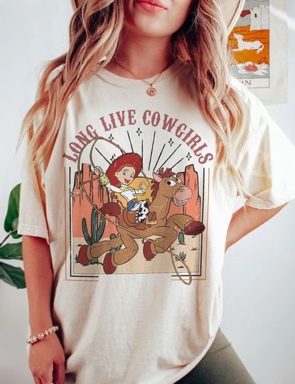 Vintage Disney Toy Story Jessie Shirt, Long Live Cowgirls Western Vibe Shirt, Disney Shirt