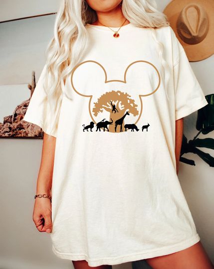 Disney Animal Kingdom Mickey Ears Shirt, Retro Mickey Safari T-Shirt, Mickey and Friends Tee, Disney Family Trip 2023 Shirt
