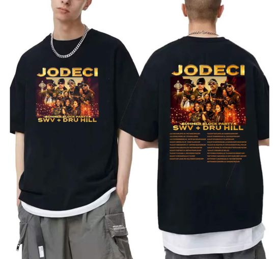 Discover Jodeci Summer Block Party Tour 2023 Shirt, Jodeci 2023 Concert Shirt