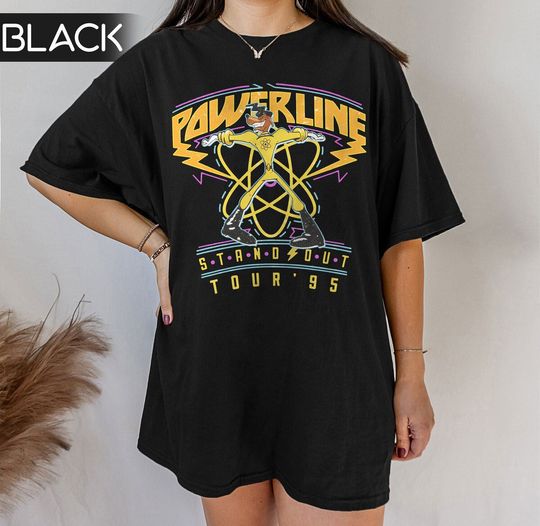 Retro Disney A Goofy Movie Powerline World Tour 95'  Color Shirt,  Disneyland Family Trip Shirt