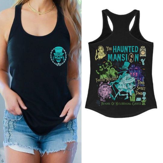 Retro Haunted Mansion Tank Top, Disney Halloween Tank