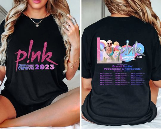 P!nk Pink Singer Summer Carnival 2023 Tour T-Shirt,Trustfall Album Shirt, Pink Tour Shirt, Music Tour 2023 Shirt