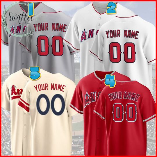 Personalized Los Angeles Baseball Game Jersey, Los Angeles Custom Name & Number
