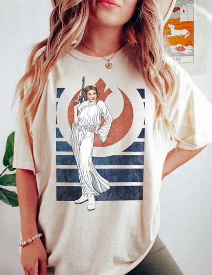 Vintage Disney Star Wars Princess Leia Shirt, Retro Star Wars  Shirt, Princess Leia Rebel Shirt, Disney Family Vacation Shirt