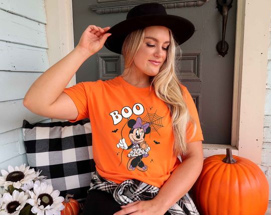 Minnie Boo Halloween Shirt, Minnie Mouse Spooky Season Shirt, Disney Halloween Shirt,  Minnie Halloween Shirt, Boo Shirt