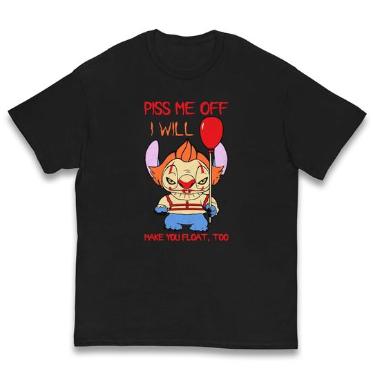 Halloween Chucky Stitch Shirt, Disney Stitch Horror Movie Characters Shirt