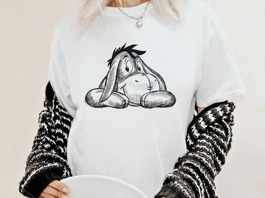 Disney Eeyore Sketch Portrait T-Shirt