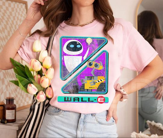 Disney Pixar Wall-E Triangles And Eve Graphic T-Shirt