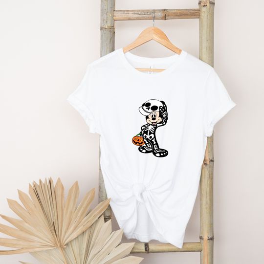 Mickey Halloween Shirt, Mickey Skeleton Shirt, Disney Spooky Shirt
