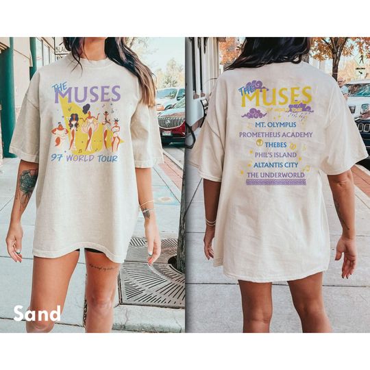 Two-sided Vintage Disney Hercules The Muses 97 World Tour Shirt