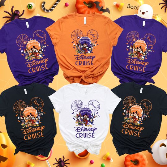 Halloween Custom Disney Cruise Shirt, Disney Cruise Shirts, Halloween Family Cruise Shirt