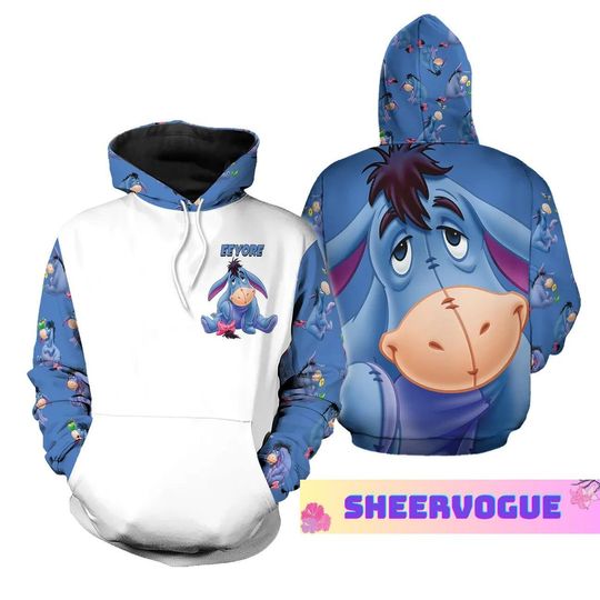 Eeyore Hoodie, Eeyore Winnie The Pooh Hoodie, Disney Eeyore Moods Hoodie