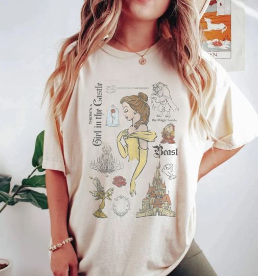 Beauty and The Beast  Shirt, Disney Princess Shirt