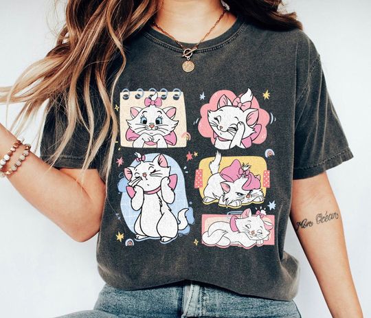 Retro Marie Cat Shirt, The Aristocats Shirt, Disney Cats Shirt